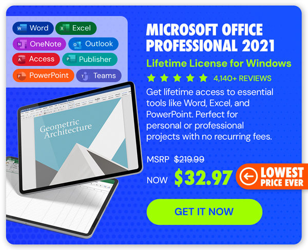 Microsoft Office Professional 2021 for Windows: Lifetime License