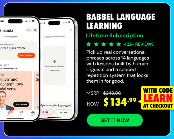 Babbel Language Learning: Lifetime Subscription (All Languages)