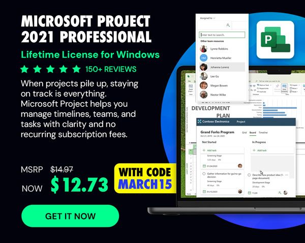 Microsoft Project 2021 Professional: Lifetime License for Windows