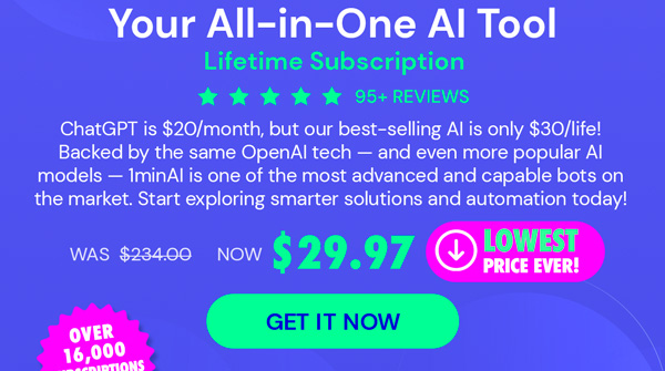 1minAI: Lifetime Subscription