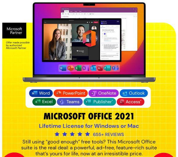Microsoft Office 2021 for Windows or Mac: Lifetime License