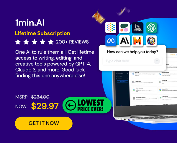 1minAI: Lifetime Subscription