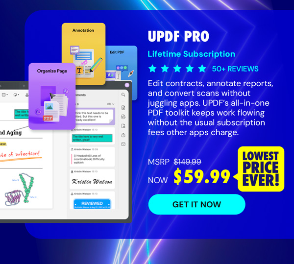 UPDF Pro: Lifetime Subscription