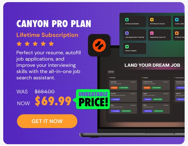 Canyon Pro Plan Lifetime Subscription