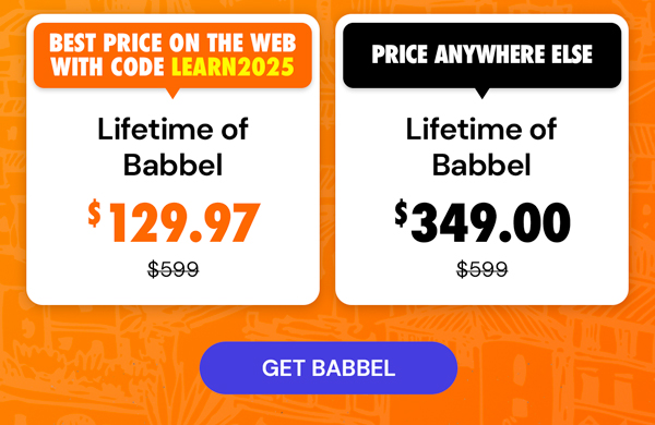 Babbel Language Learning: Lifetime Subscription (All Languages)