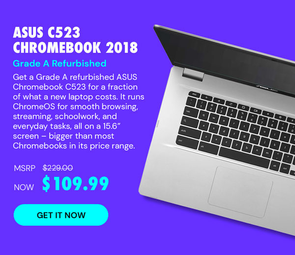 ASUS C523 Chromebook (2018) 15.6