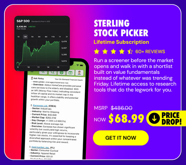 Sterling Stock Picker Lifetime Subscription