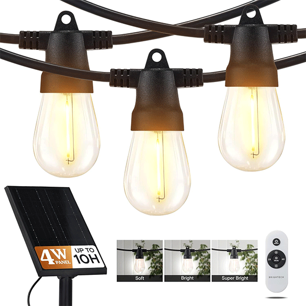Solar String Patio Lights – 27ft