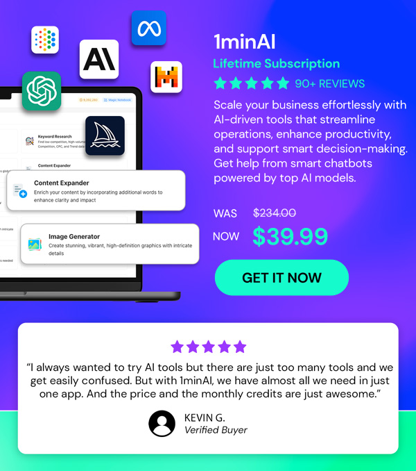 1minAI: Lifetime Subscription