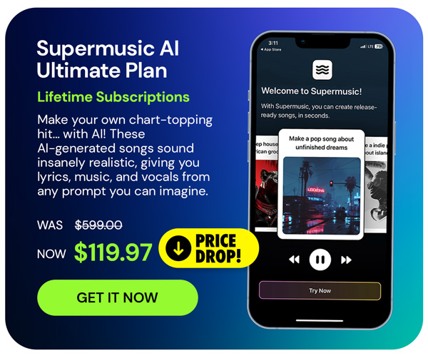 Supermusic AI Ultimate Plan: Lifetime Subscriptions