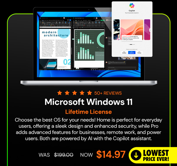 Microsoft Windows 11 Home or Pro