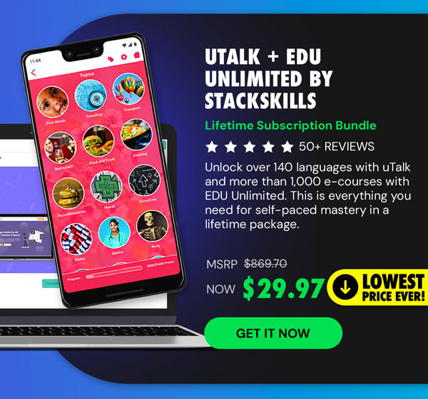 The Language Learner Lifetime Subscription Bundle ft. uTalk