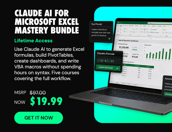 Claude AI for Microsoft Excel Mastery Bundle