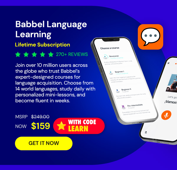 Babbel Language Learning: Lifetime Subscription (All Languages)