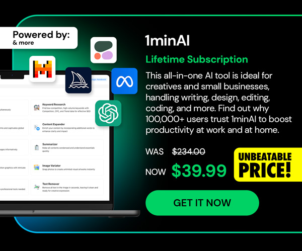 1minAI: Lifetime Subscription