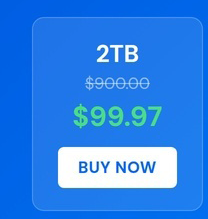 Internxt Cloud Storage Lifetime Subscription: 2TB to 100TB Plans