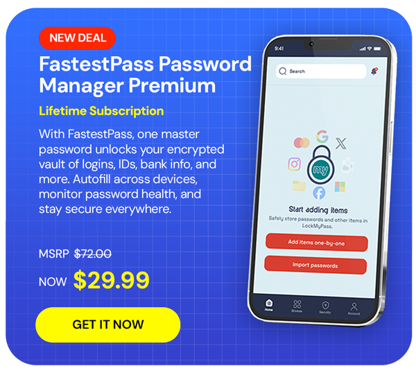 FastestPass Password Manager Premium: Lifetime Subscription