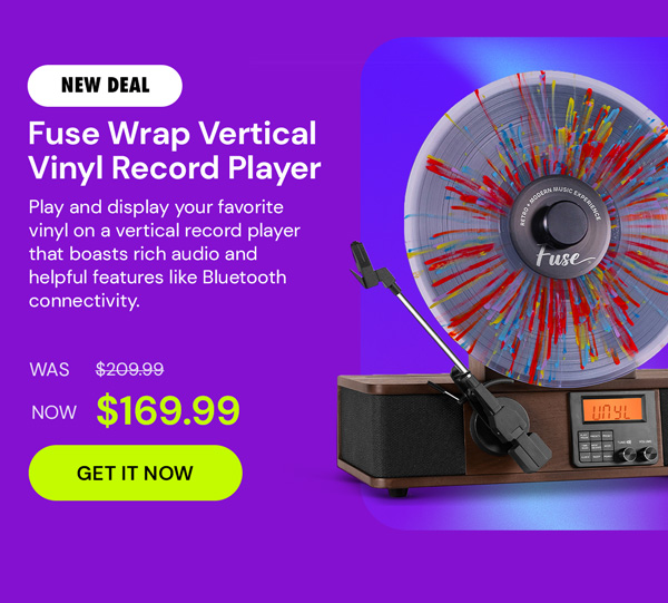 Fuse Wrap Vertical Vinyl Record Player