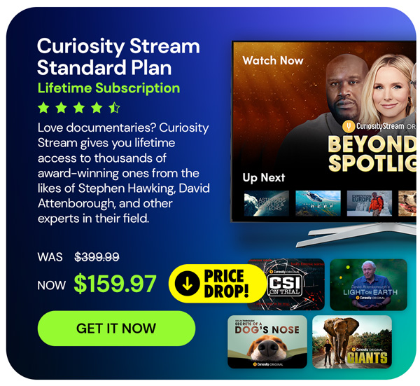 Curiosity Stream Standard Plan: Lifetime Subscription