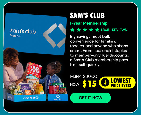 Sam's Club 1-Year Membership with Auto-Renew!