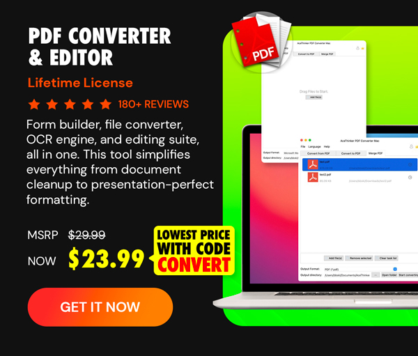 PDF Converter & Editor: Lifetime License