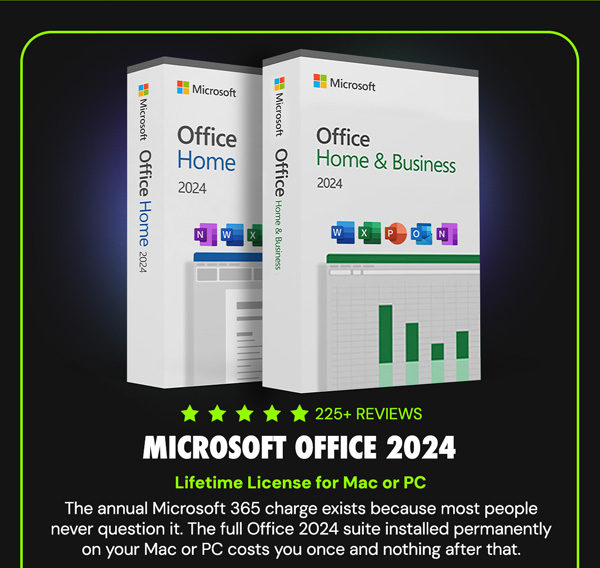 Microsoft Office 2024 Home for Mac or PC: One-Time Purchase