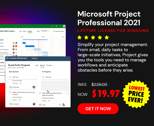 Microsoft Project Professional 2021 for Windows