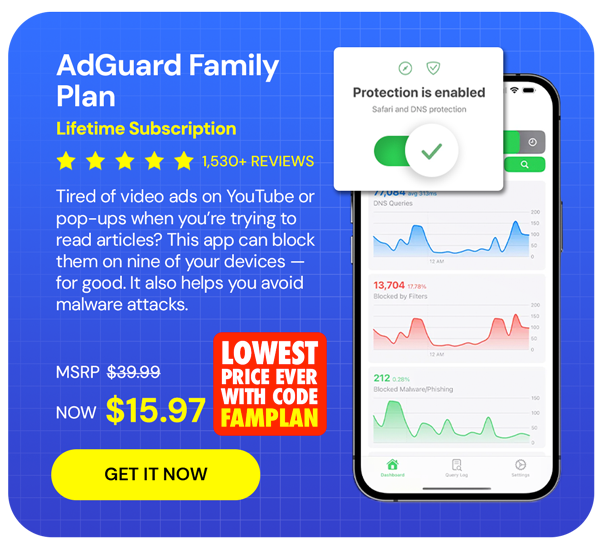 AdGuard Family Plan: Lifetime Subscription