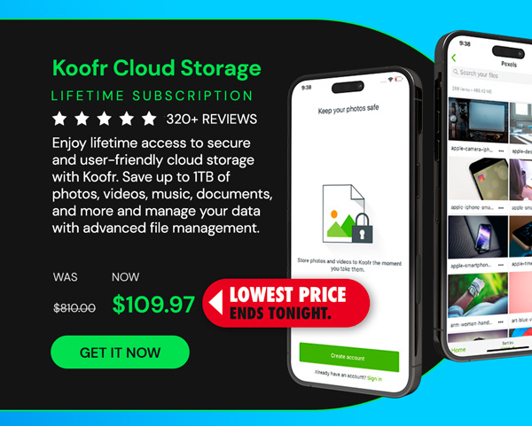 Koofr Cloud Storage: Lifetime Subscription (1TB)