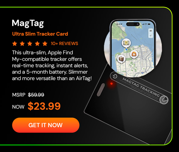 MagTag Ultra Slim Tracker Card - Works with Apple Find My App