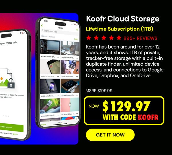 Koofr Cloud Storage: Lifetime Subscription (1TB)