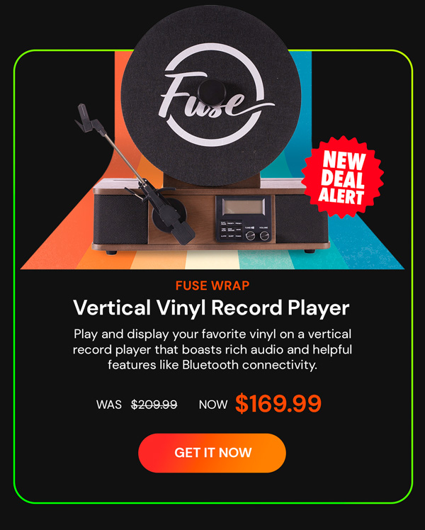 Fuse Wrap Vertical Vinyl Record Player