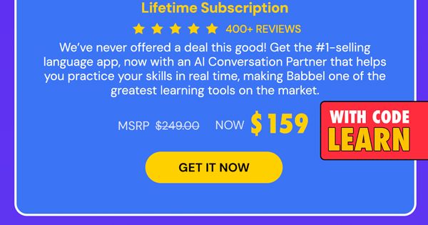 Babbel Language Learning: Lifetime Subscription (All Languages)