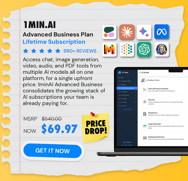 1minAI Advanced Business Plan Lifetime Subscription