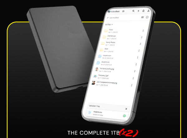 The Complete 1TB (x2) Cloud & Hard Drive Storage Lifetime Bundle