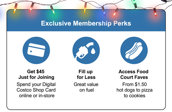 Costco 1-Year Gold Star Membership + $45 Digital Costco Shop Card