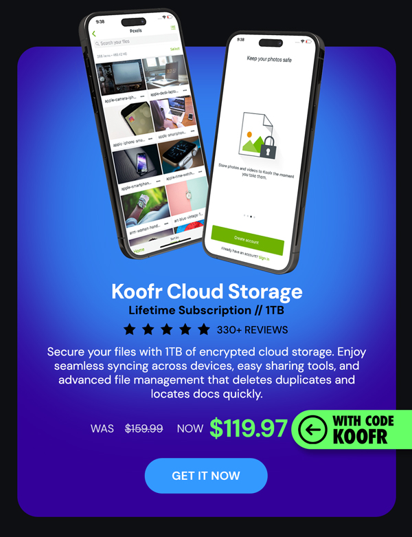 Koofr Cloud Storage: Lifetime Subscription (1TB)