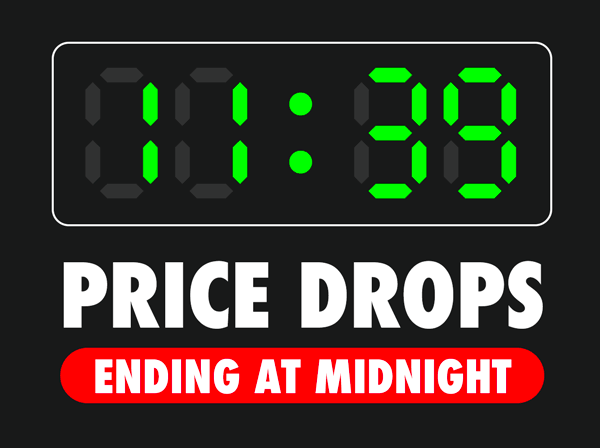Price Drops Ending at Midnight