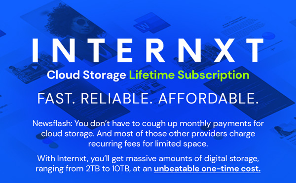 Internxt Cloud Storage Lifetime Subscription: 2TB - 10TB - 5TB Plans