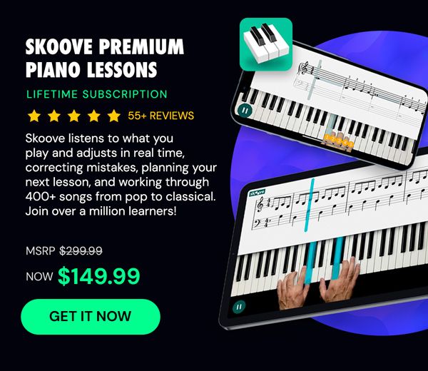 Skoove Premium Piano Lessons: Lifetime Subscription