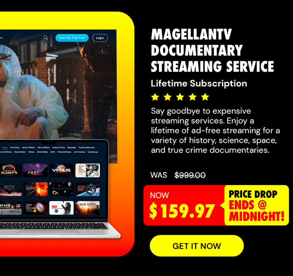 MagellanTV Documentary Streaming Service: Lifetime Subscription