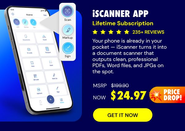 iScanner App: Lifetime Subscription