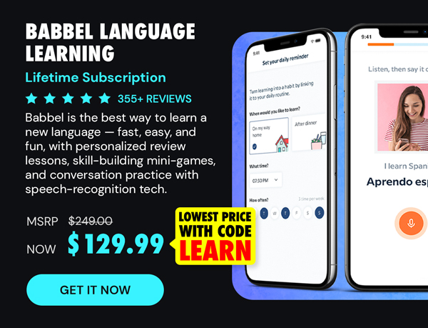 Babbel Language Learning: Lifetime Subscription (All Languages)