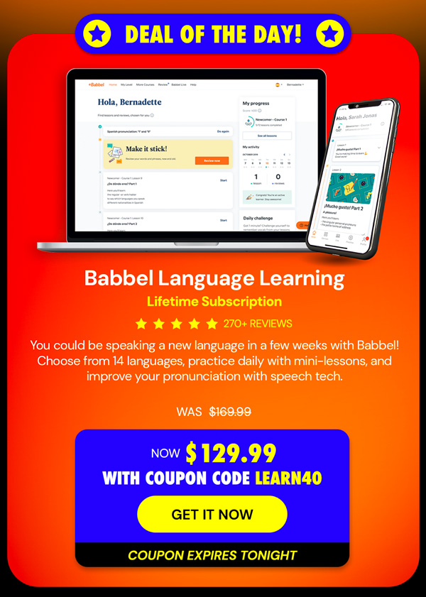 Babbel Language Learning: Lifetime Subscription (All Languages)