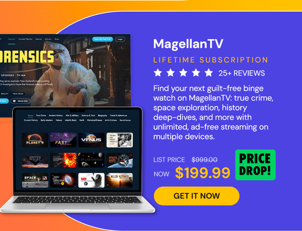 MagellanTV Documentary Streaming Service: Lifetime Subscription