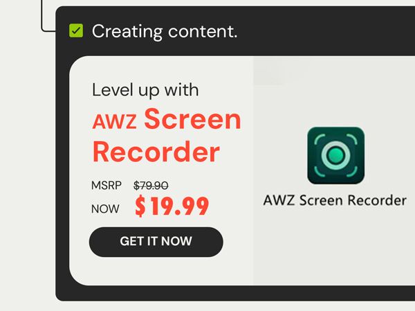 AWZ Screen Recorder: Lifetime Subscription