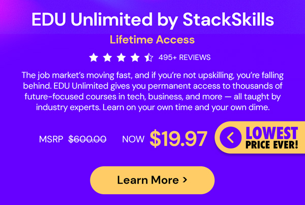 EDU Unlimited by StackSkills: Lifetime Access