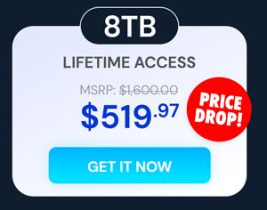 FileLu Cloud Storage Premium Plan: Lifetime Subscription (1TB-8TB)