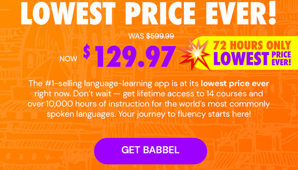 Babbel Language Learning: Lifetime Subscription (All Languages)