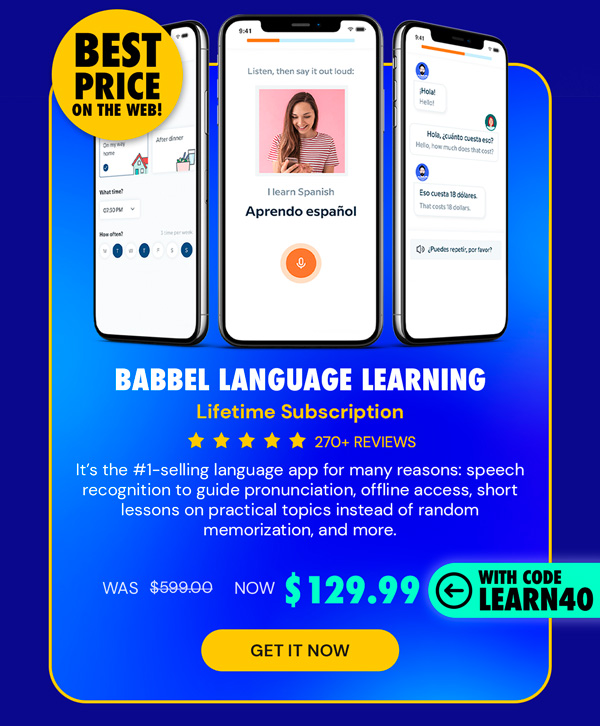 Babbel Language Learning: Lifetime Subscription (All Languages)